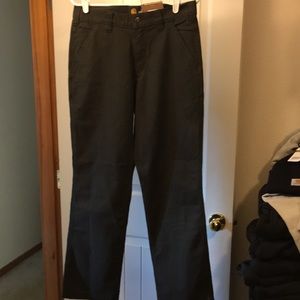 Carhartt dark green relaxed fit work pant